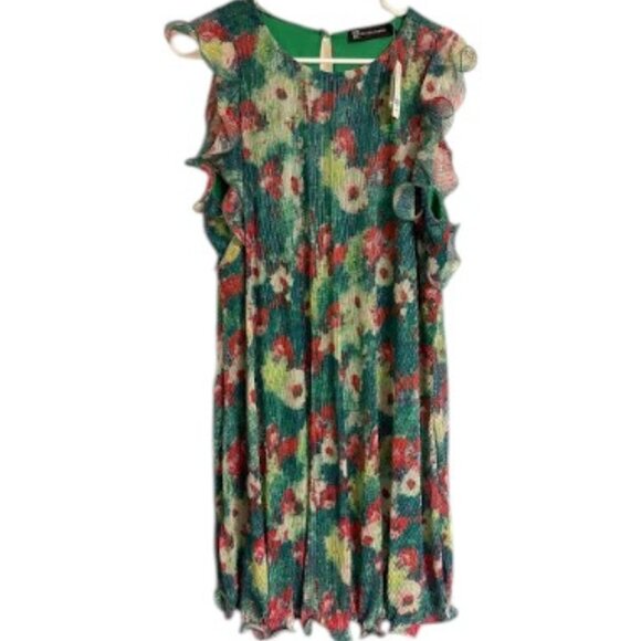 New York & Co NWT Floral Ruffle Spring/Summer Dress - Size M - Picture 1 of 4